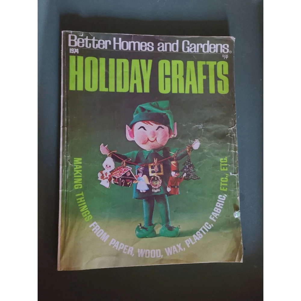 Vintage Better Homes & Gardens Holiday Crafts Magazine 1974